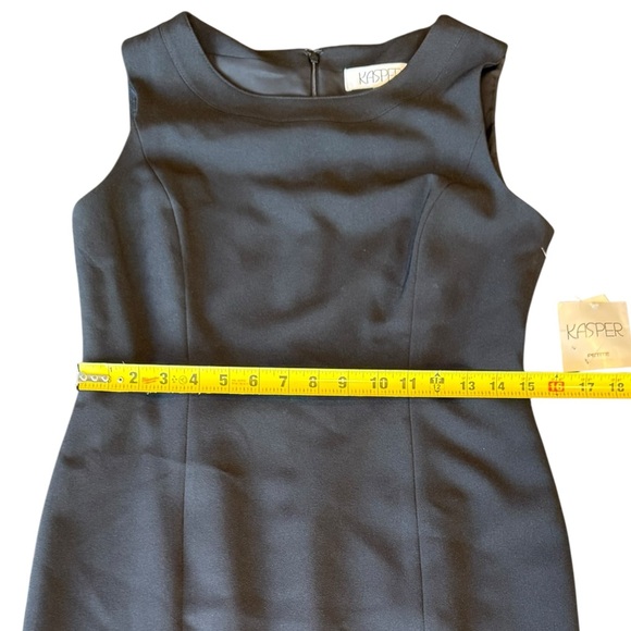 Kasper Black Dress Sleeveless Sheath Women’s Size 4P NWT - Picture 9 of 13